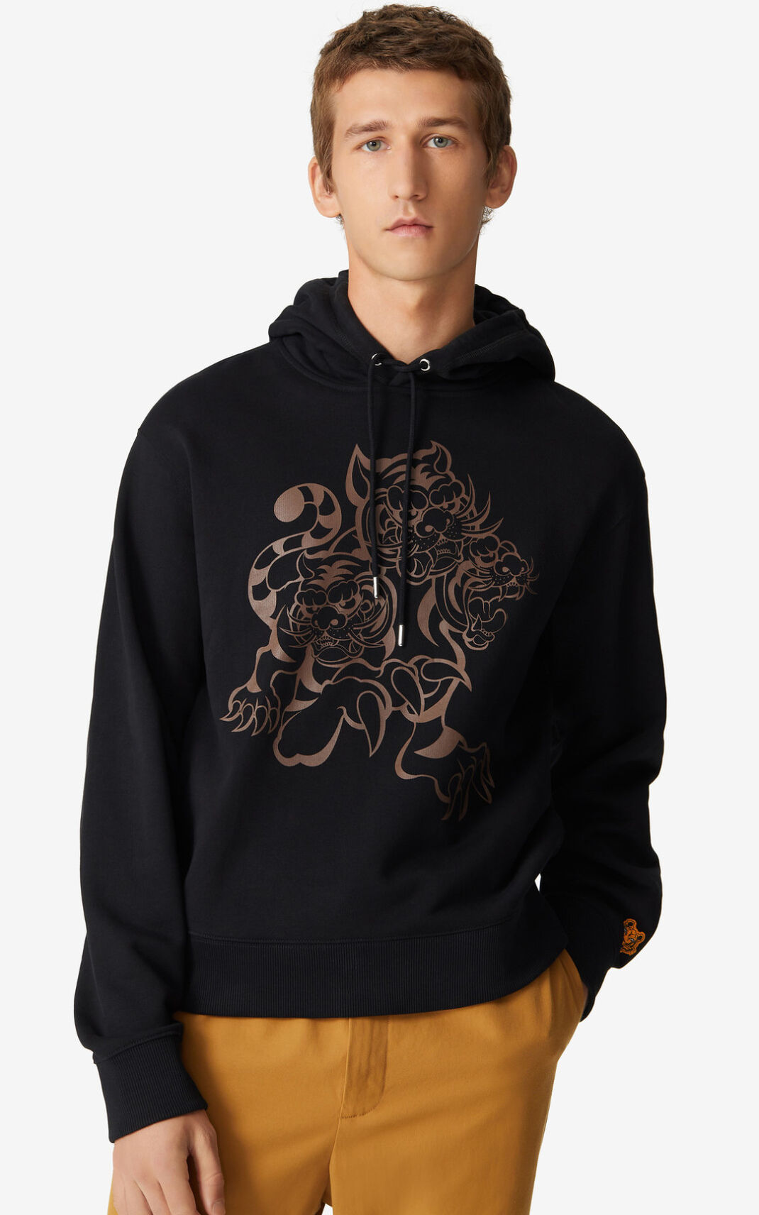 Sudadera Kenzo x KANSAIYAMAMOTO Three Tigers Hombre Negras GUL063841